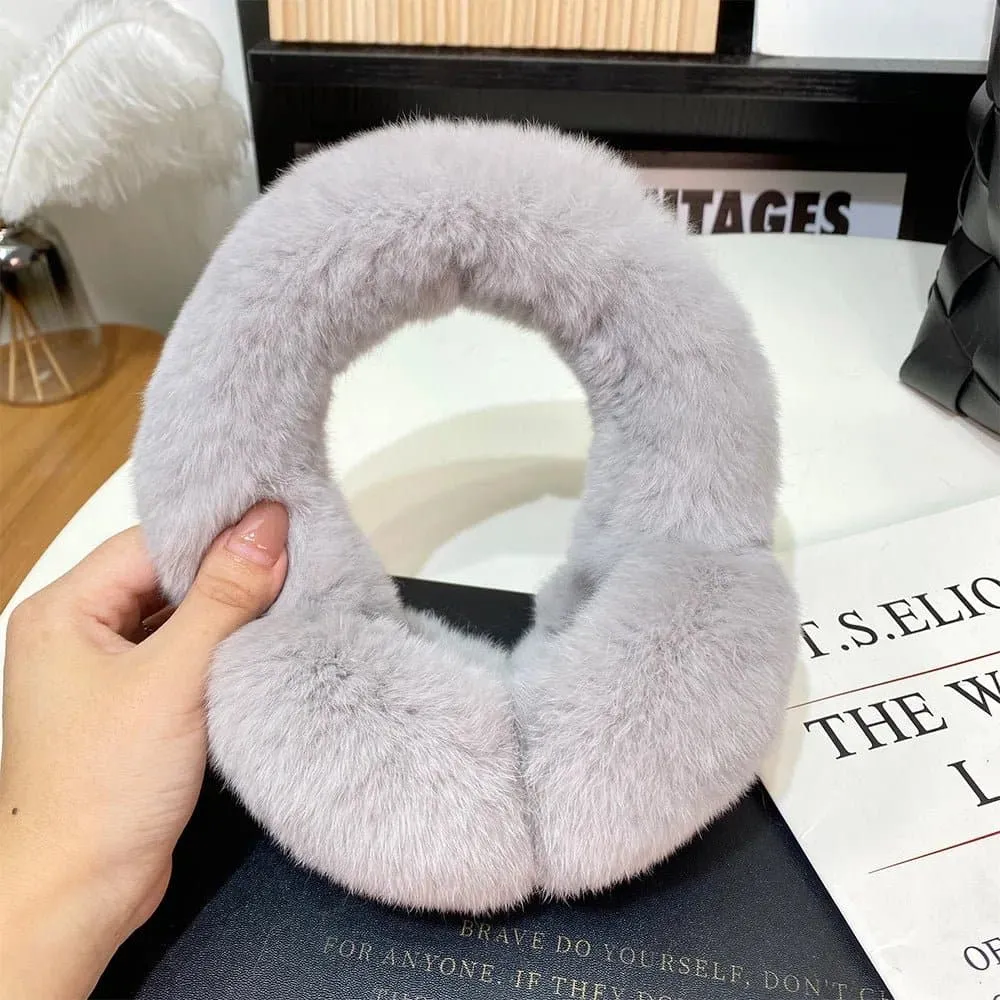 100% Natural Fur Earmuffs - Good Elasticity - Women's Fashion - JbenikY