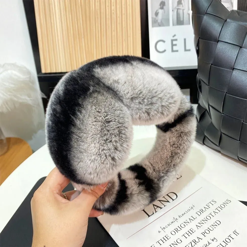 100% Natural Fur Earmuffs - Good Elasticity - Women's Fashion - JbenikY