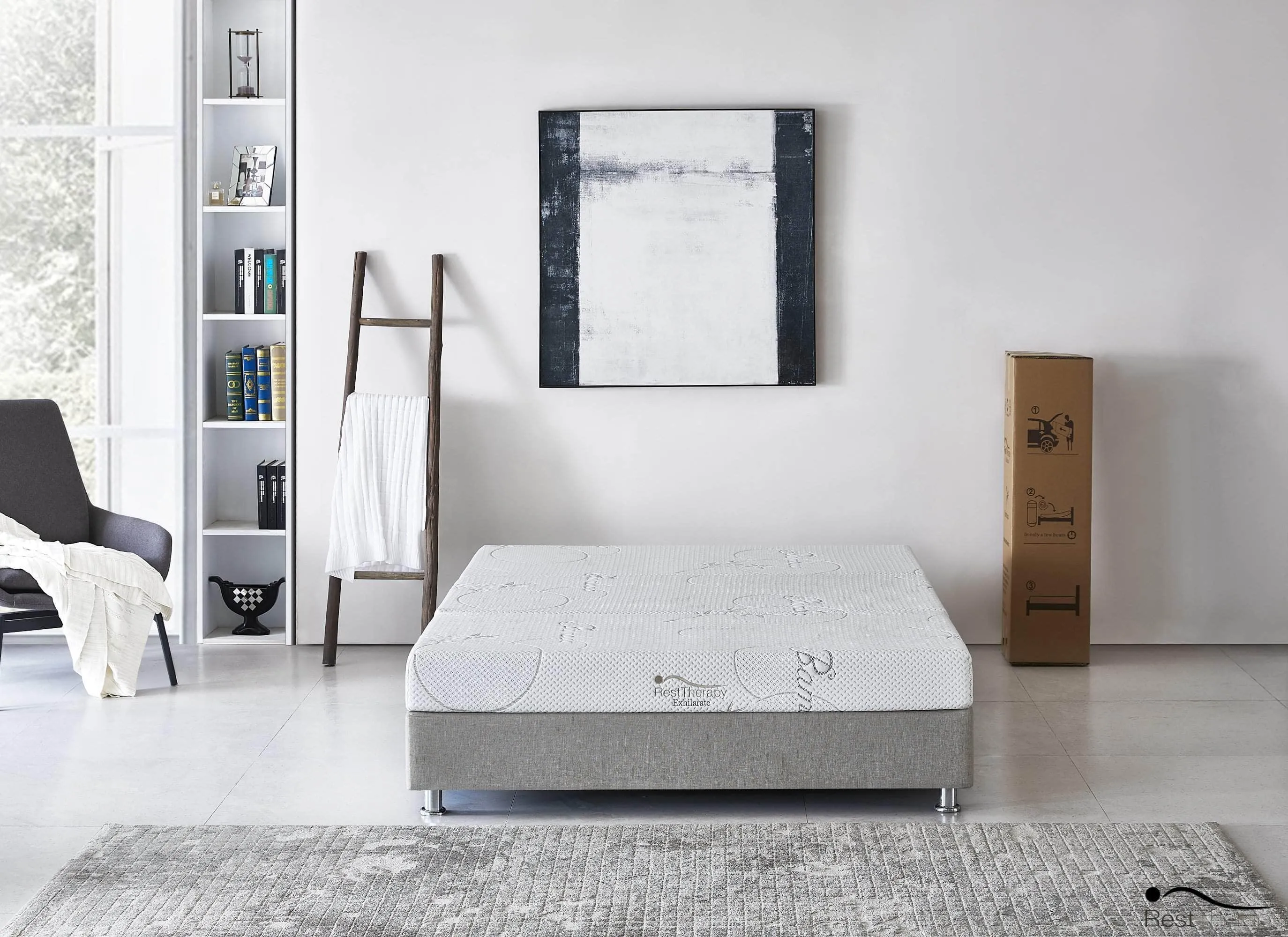 6 Inch Exhilarate Tri Fold Bamboo Cool Gel Memory Foam Mattress - Available in 3 Sizes