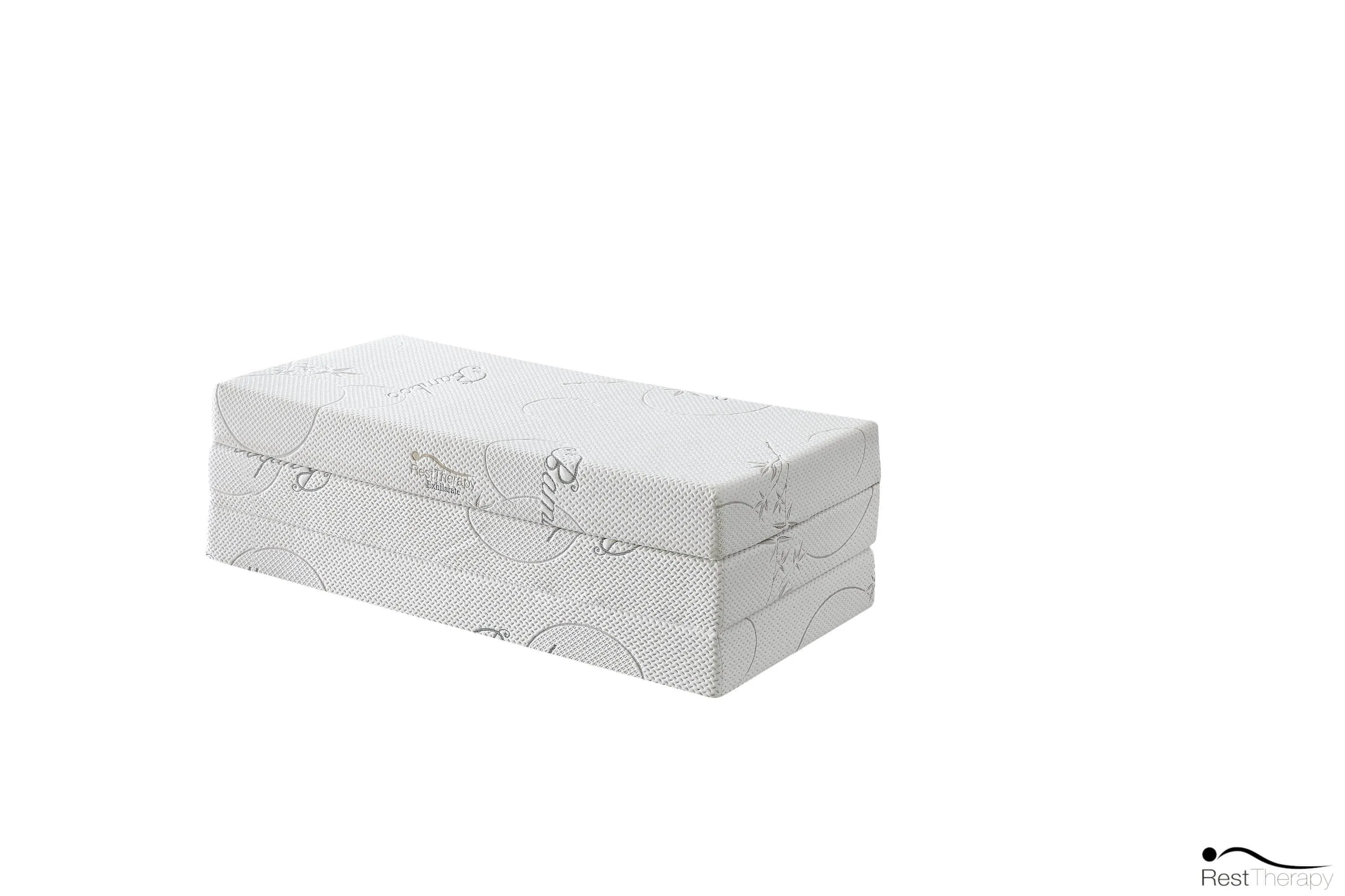 6 Inch Exhilarate Tri Fold Bamboo Cool Gel Memory Foam Mattress - Available in 3 Sizes