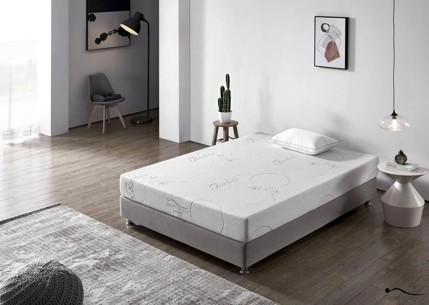 8 Inch Serenity Bamboo Memory Foam Mattress - Available in 4 Sizes