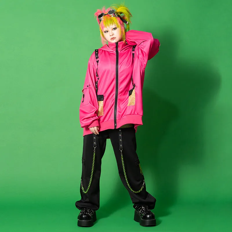 ACDC RAG & Gloomy Bear vivid mesh hoodie