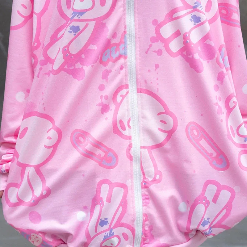 ACDC RAG and Gloomy Bear pastel hoodie