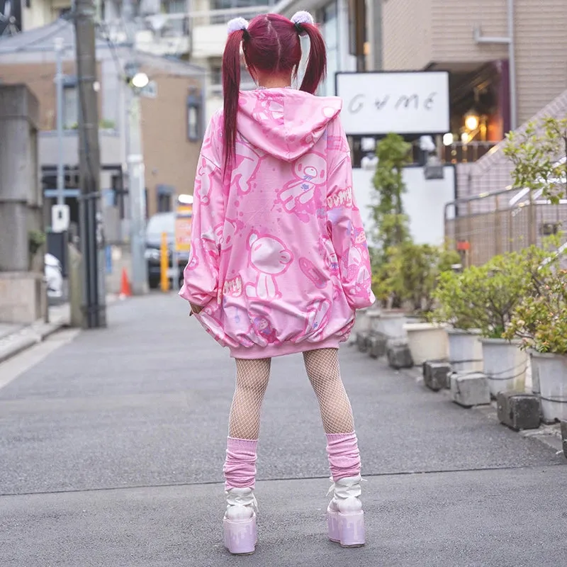 ACDC RAG and Gloomy Bear pastel hoodie