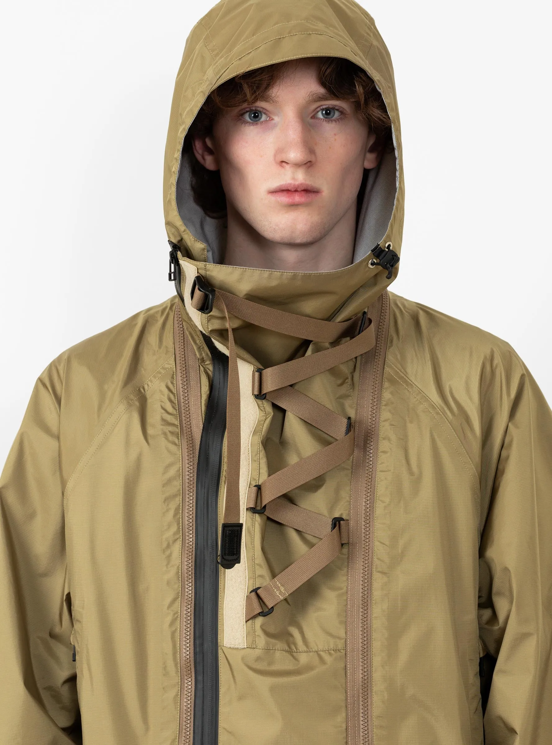 Air Circulation System Rain Jacket Coyote