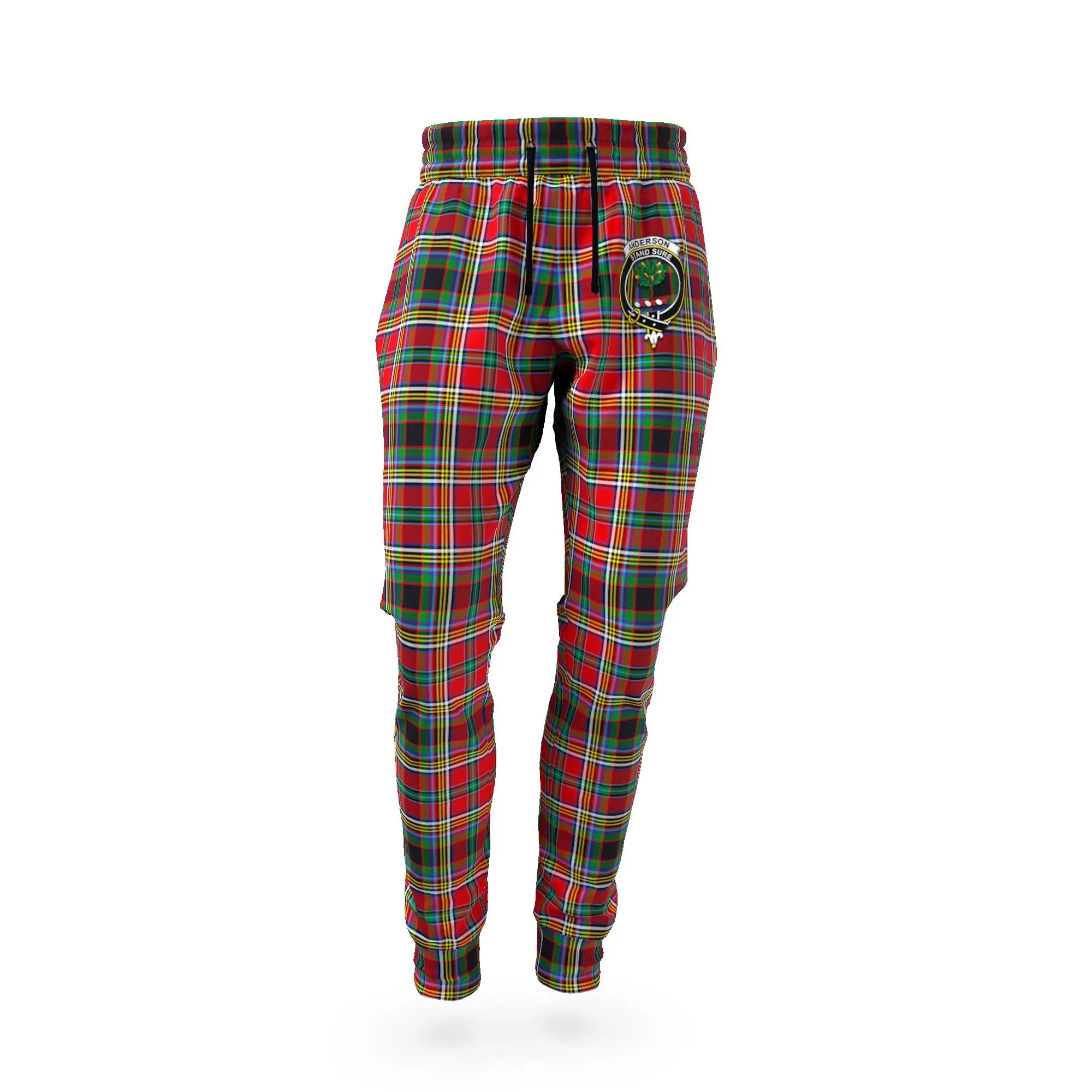 Anderson of Arbrake Tartan Joggers Pants with Family Crest