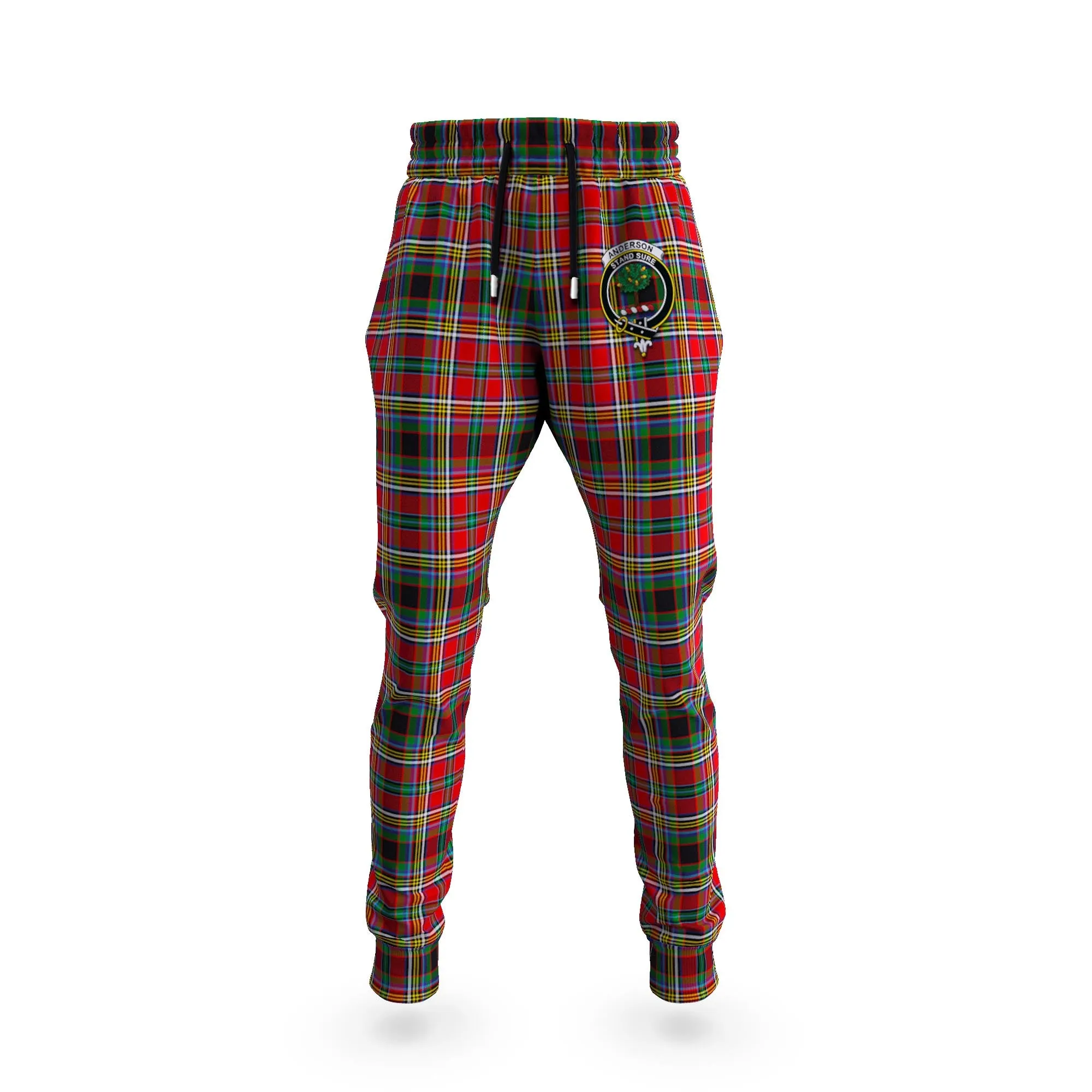 Anderson of Arbrake Tartan Joggers Pants with Family Crest