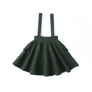 Anecdote Green Pocket Suspender Skirt