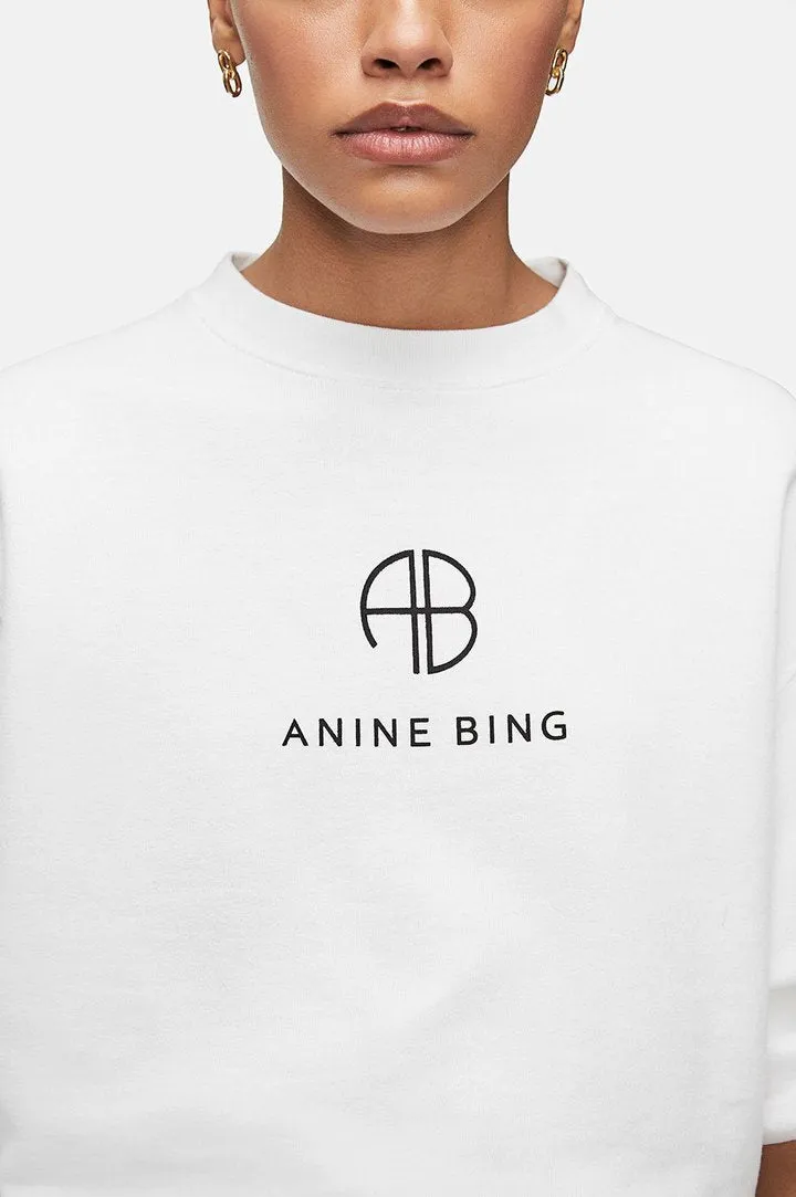 Anine Bing - Ramona Sweatshirt Monogram in White