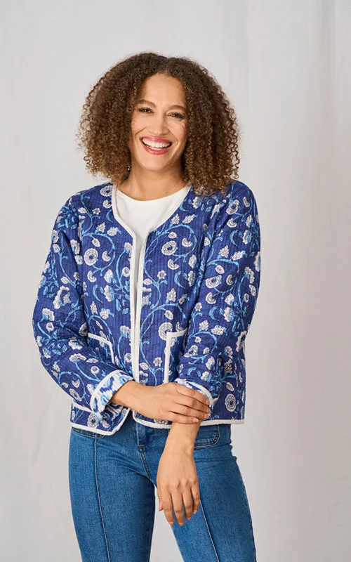 Annika Reversible Cotton Printed Jacket