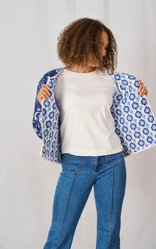 Annika Reversible Cotton Printed Jacket