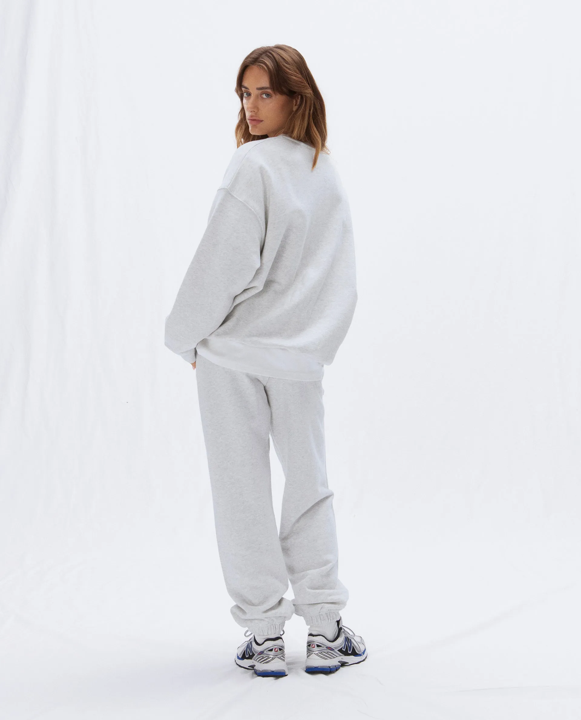 AS Oversized Sweatshirt - Light Grey Melange