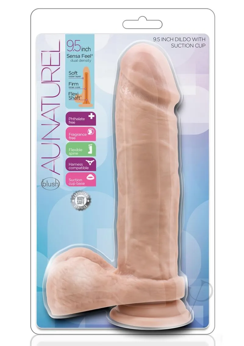 Au Naturel Dildo With Suction 9.5 Vanil