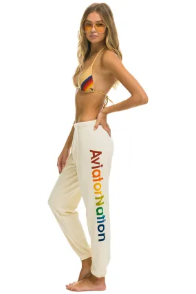 AVIATOR NATION ASPEN SWEATPANTS - VINTAGE WHITE