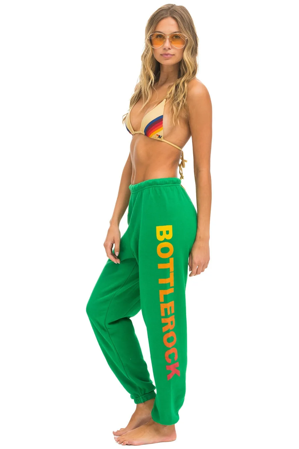 AVIATOR NATION BOTTLEROCK 2024 SWEATPANTS - KELLY GREEN