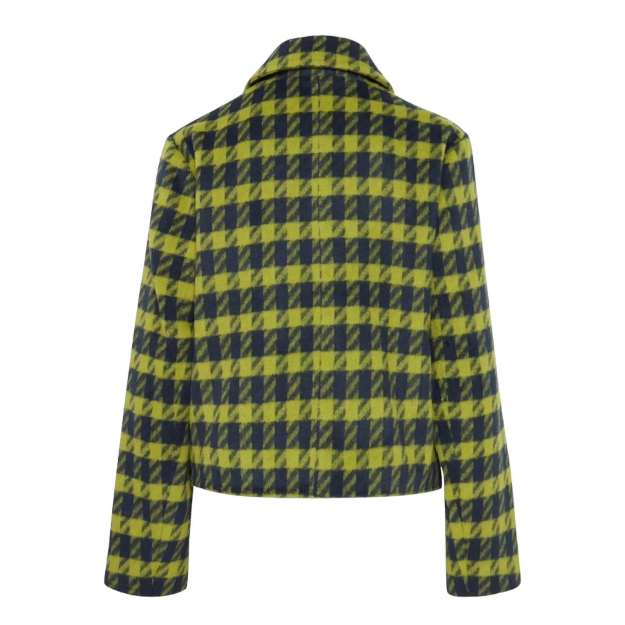 B Young Cays Short Jacket Navy Check