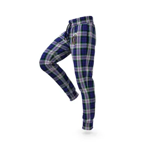 Baird Dress Tartan Joggers Pants with Family Crest