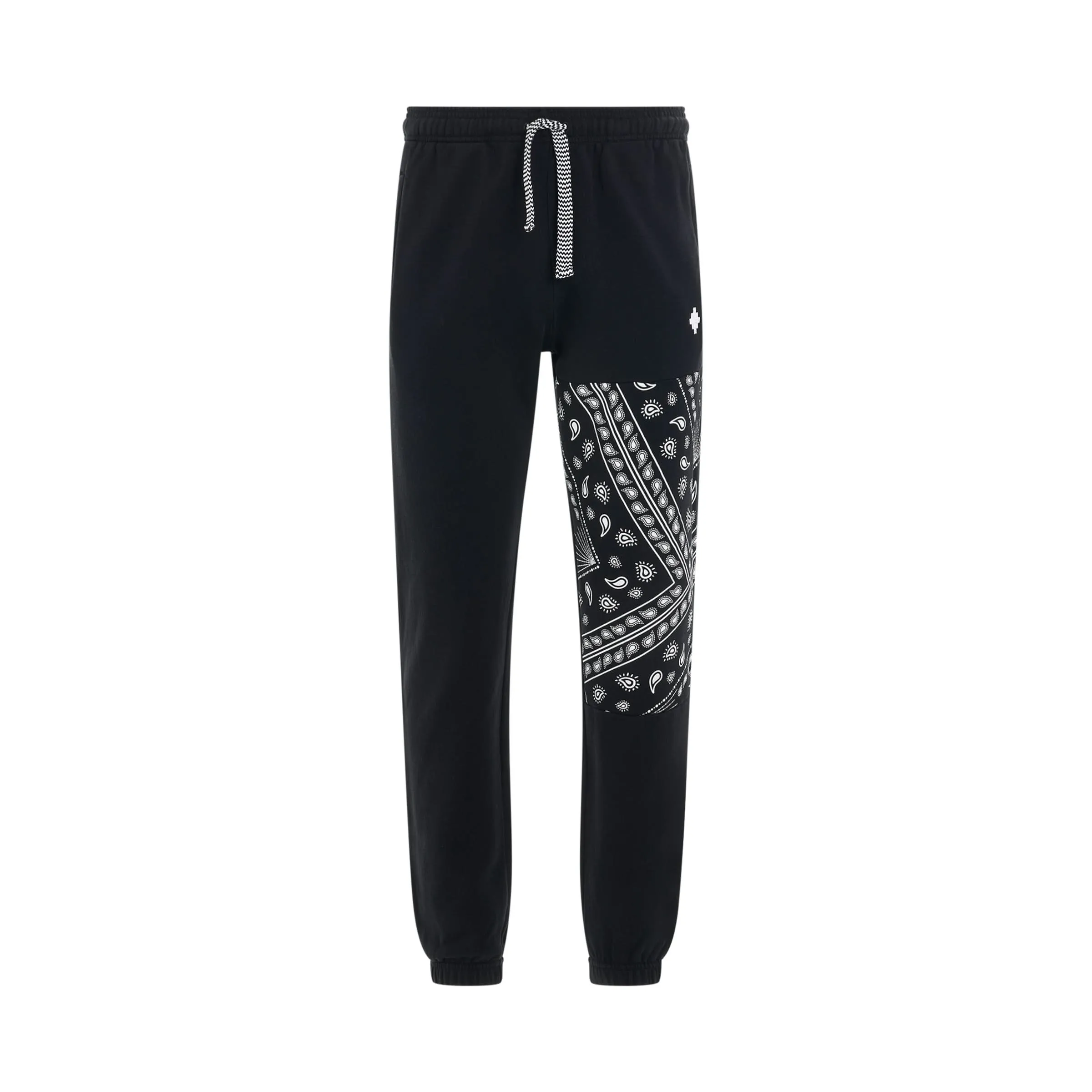 Bandana Relax Sweatpants in Black/White