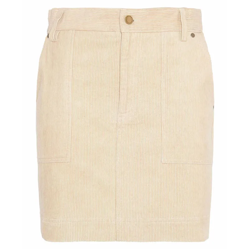 Barbour Anya Ladies Mini Skirt - White Pepper