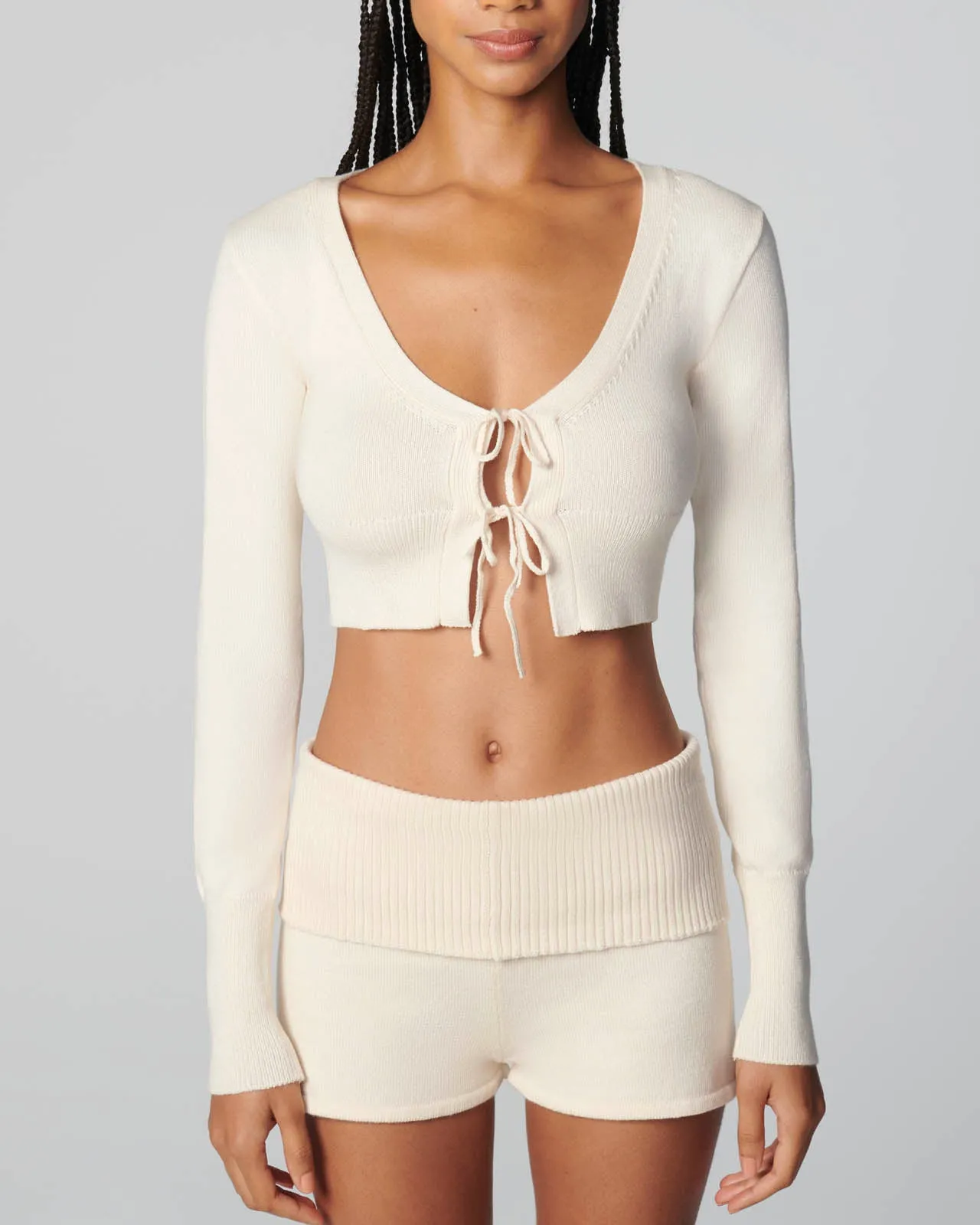 Barre Crop Cardi