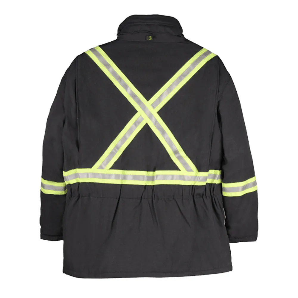 Big Bill Hi Vis Flame Resistant Arctic Parka HV with Telescopic Back - V305N5