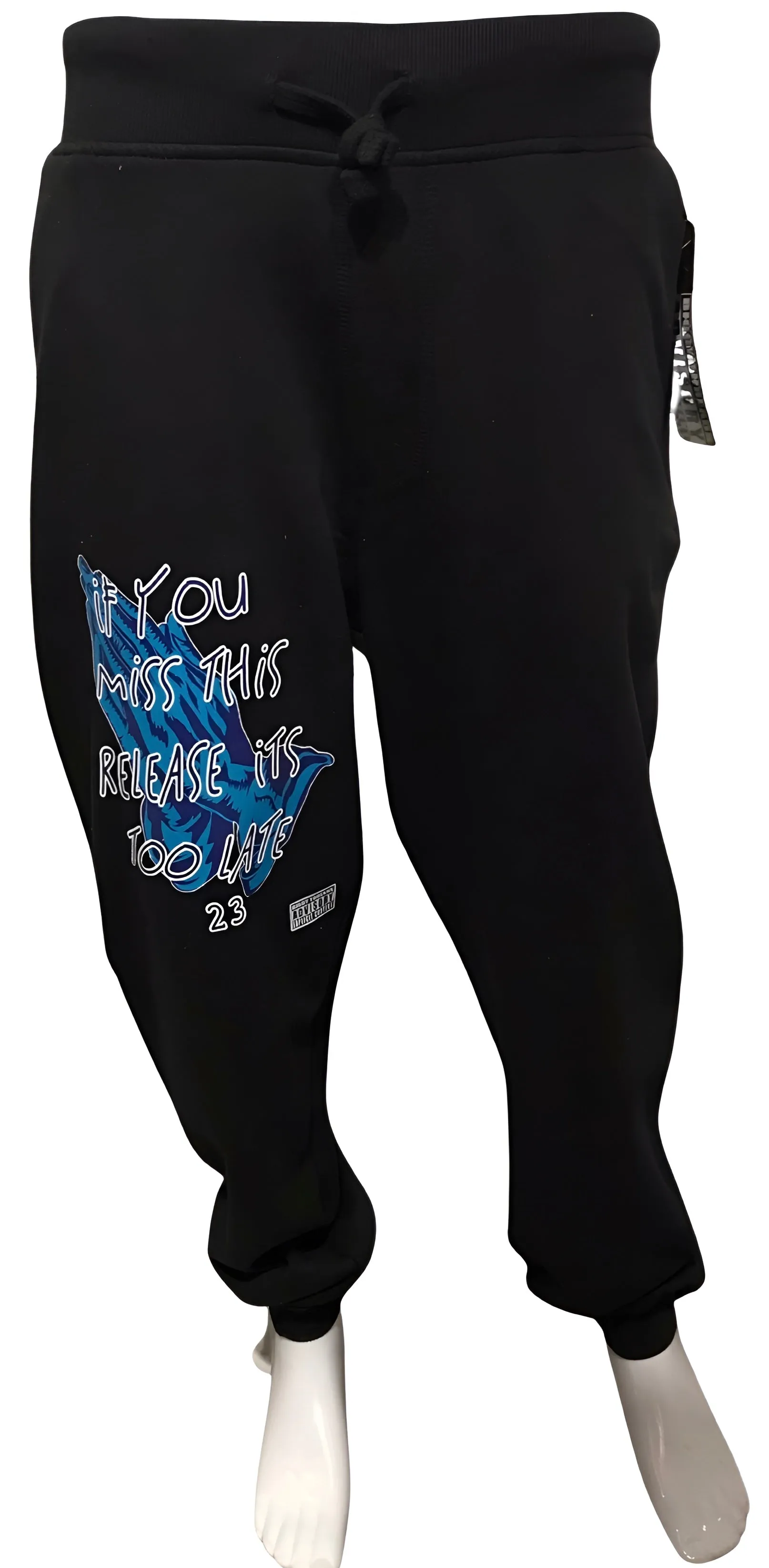 ^BIGGY THREADS^ (BLACK) ~23 PRAYING HANDS~ JOGGER SWEATPANTS