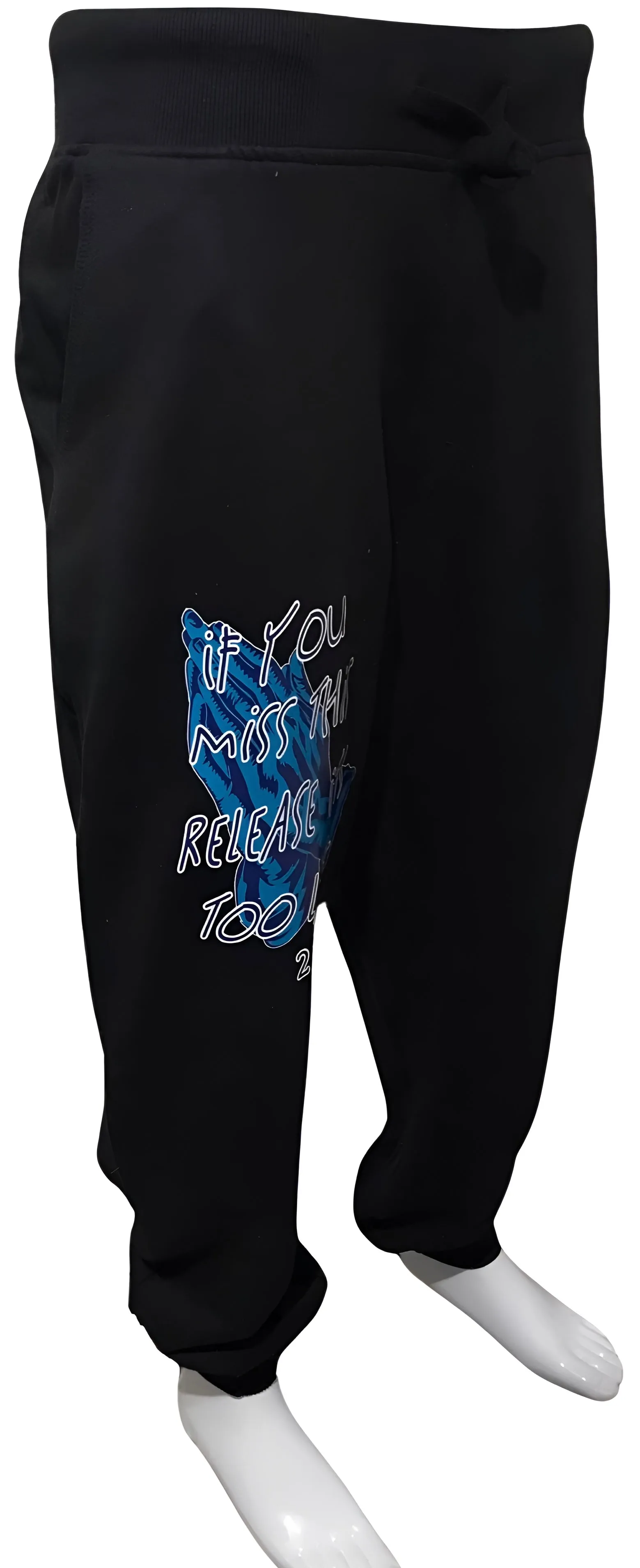 ^BIGGY THREADS^ (BLACK) ~23 PRAYING HANDS~ JOGGER SWEATPANTS