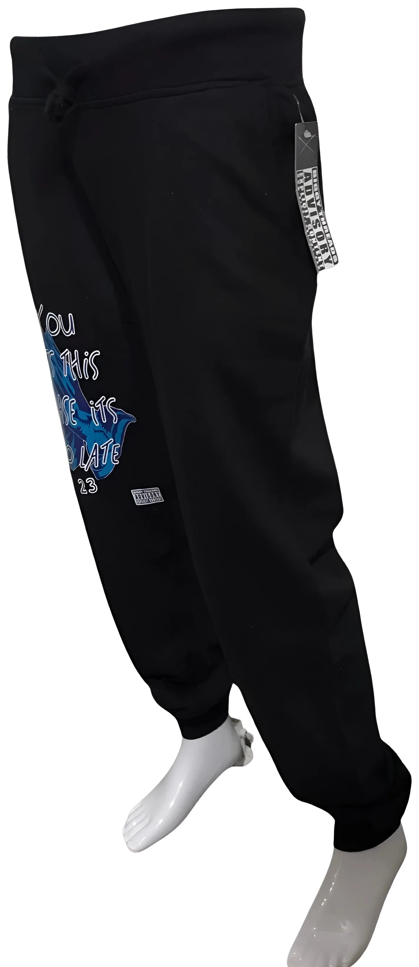 ^BIGGY THREADS^ (BLACK) ~23 PRAYING HANDS~ JOGGER SWEATPANTS