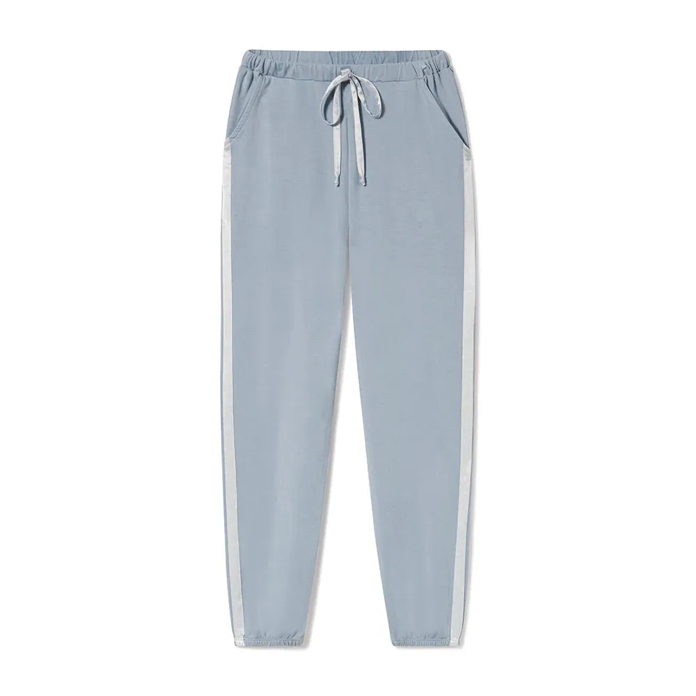 Blair French Terry Sweat Pant With Satin Trim, PJ Harlow