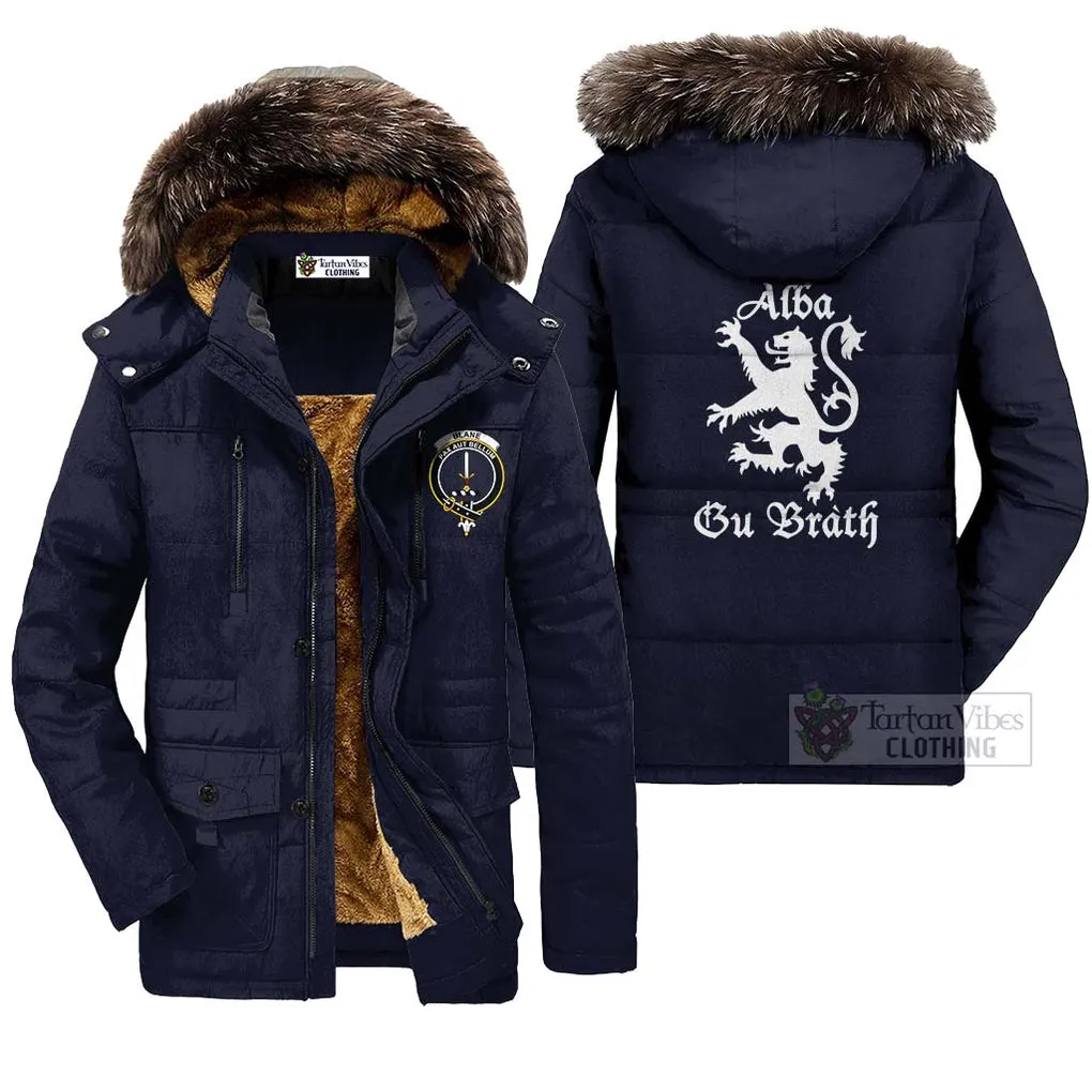 Blane Family Crest Parka Jacket Lion Rampant Alba Gu Brath Style