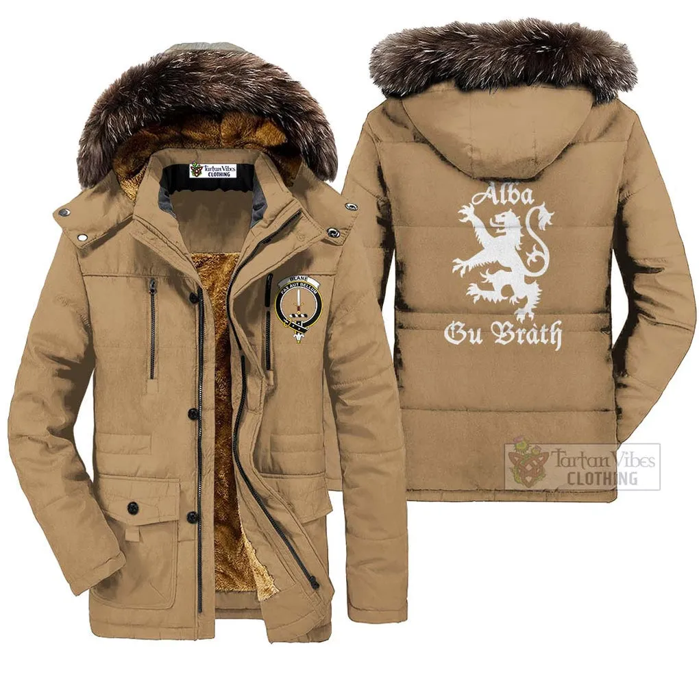 Blane Family Crest Parka Jacket Lion Rampant Alba Gu Brath Style