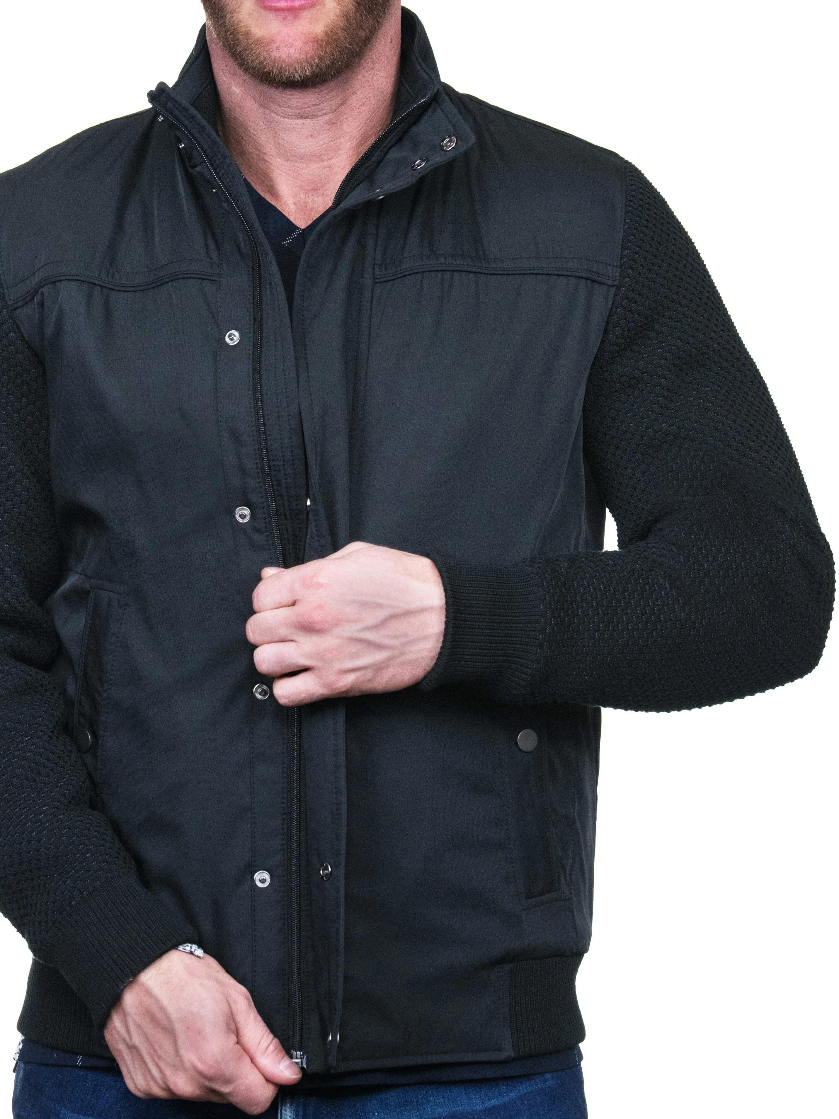 Bomber Knitted Black