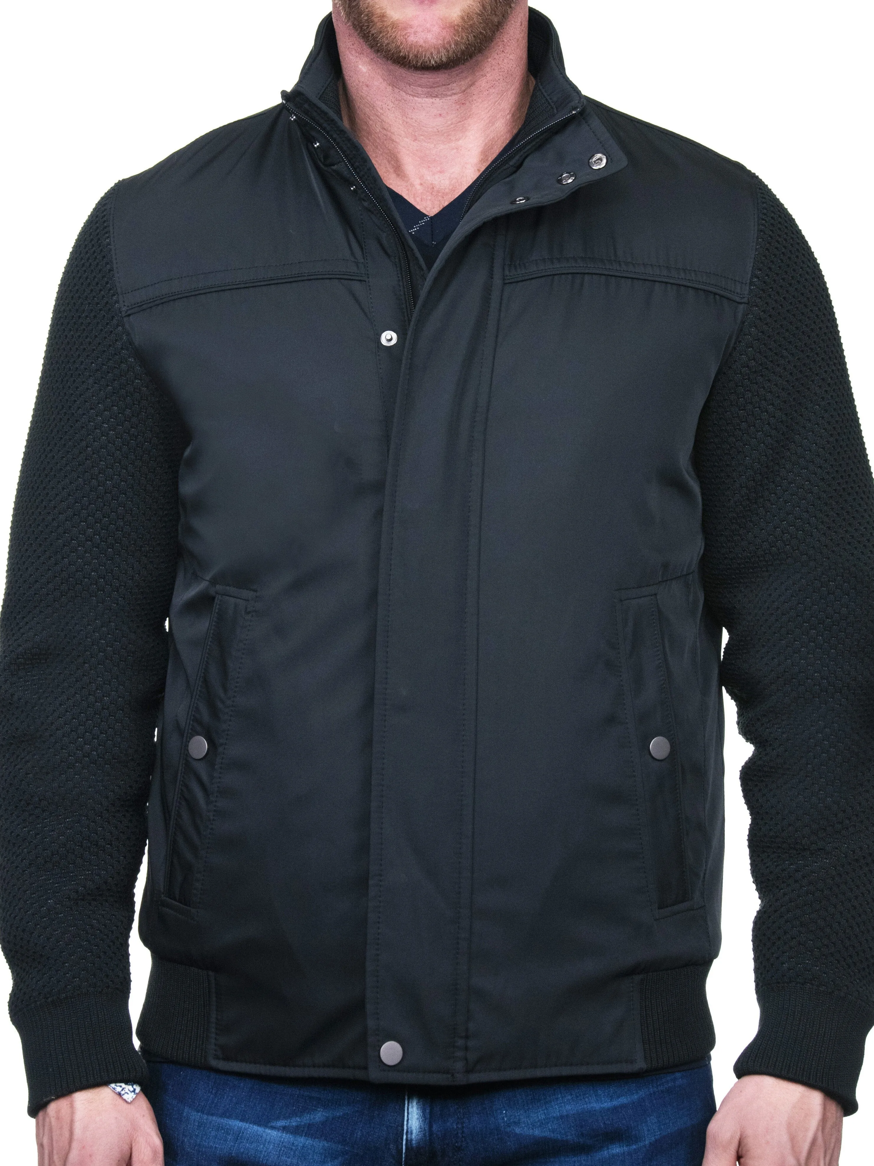 Bomber Knitted Black