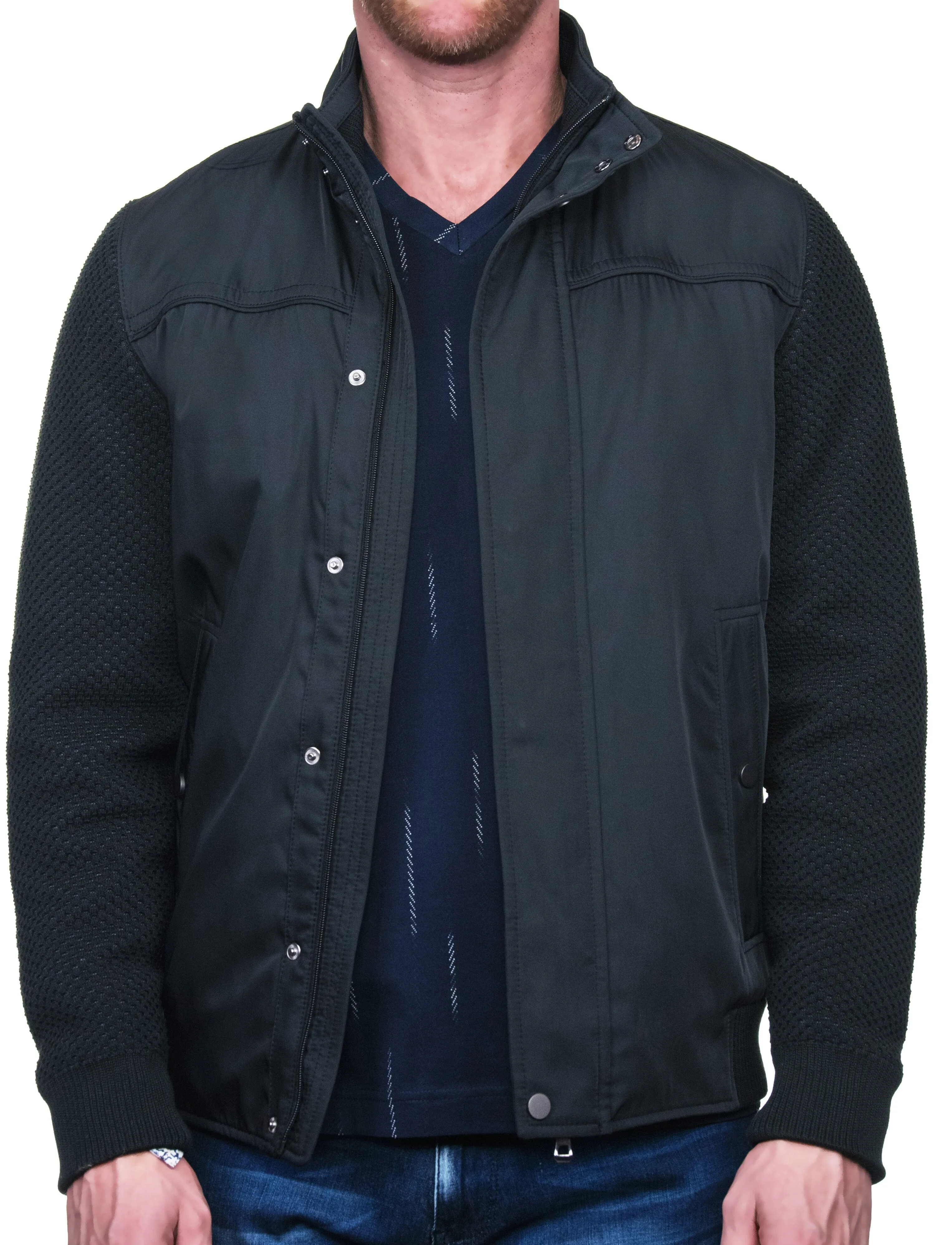 Bomber Knitted Black