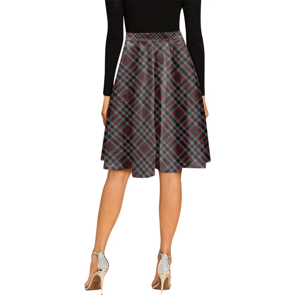 Borthwick Tartan Melete Pleated Midi Skirt