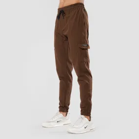 BROWN CARGO FLEX PANTS