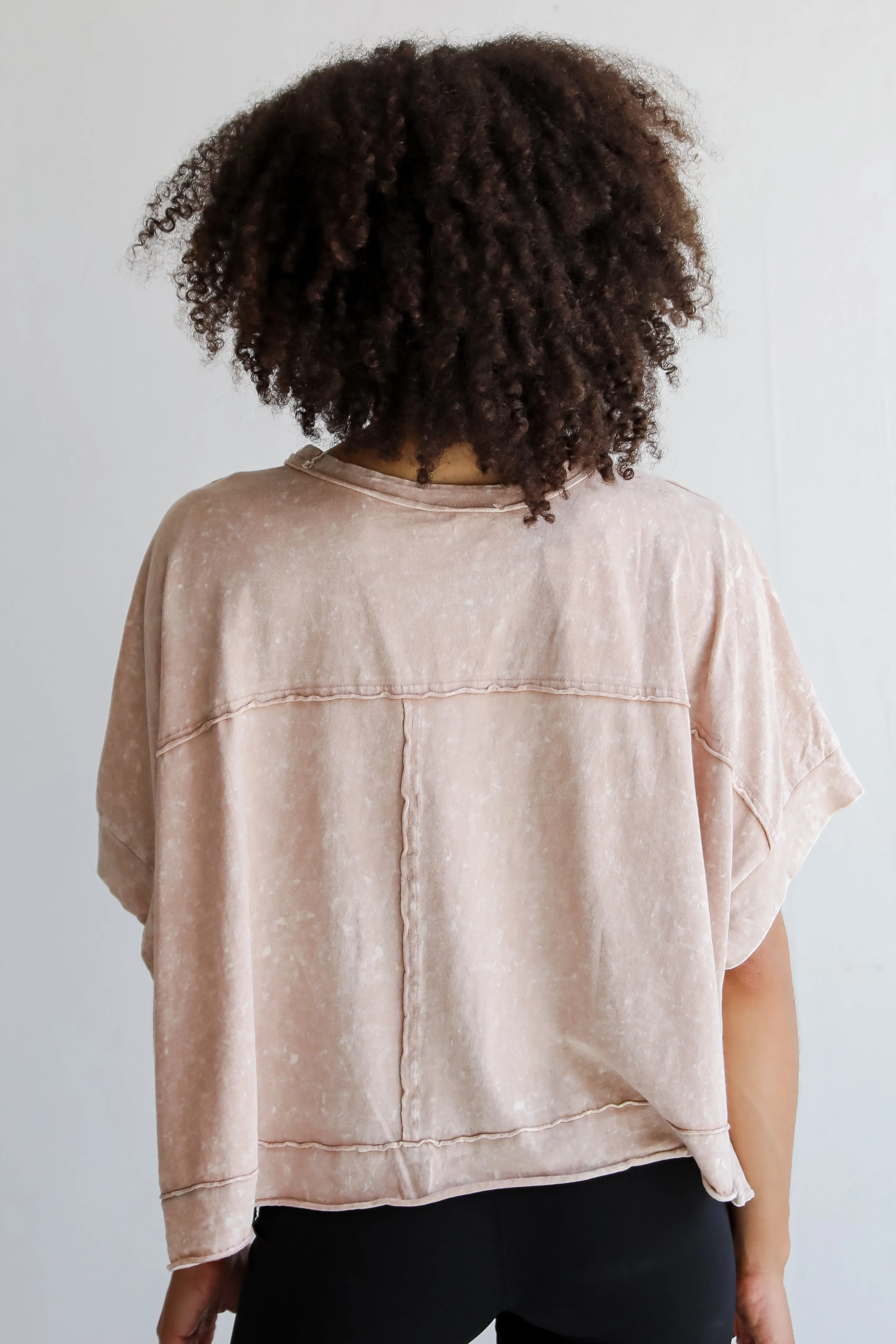 Callie Acid Washed Tee - DU DEAL