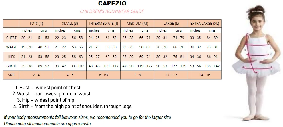 CAPEZIO TB132C SHORT SLEEVE LEOTARD