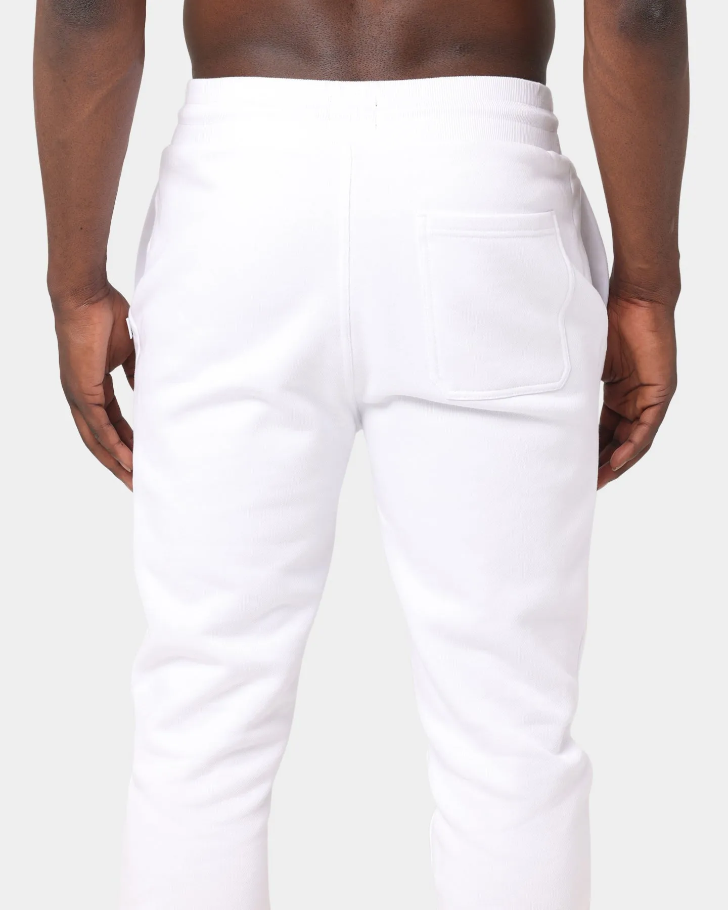 Carré Rhinestone Rose Sweatpants White