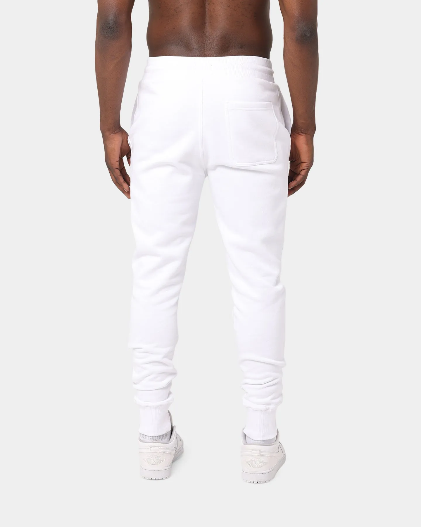 Carré Rhinestone Rose Sweatpants White