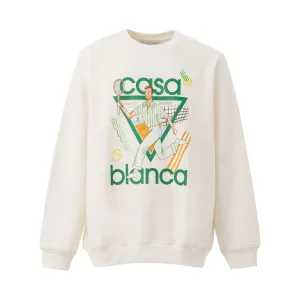 Casablanca White Cotton Sweater