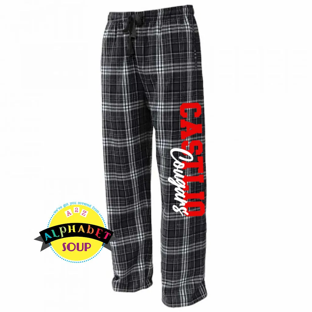 Castlio Elementary Youth And Adult Flannel Pants