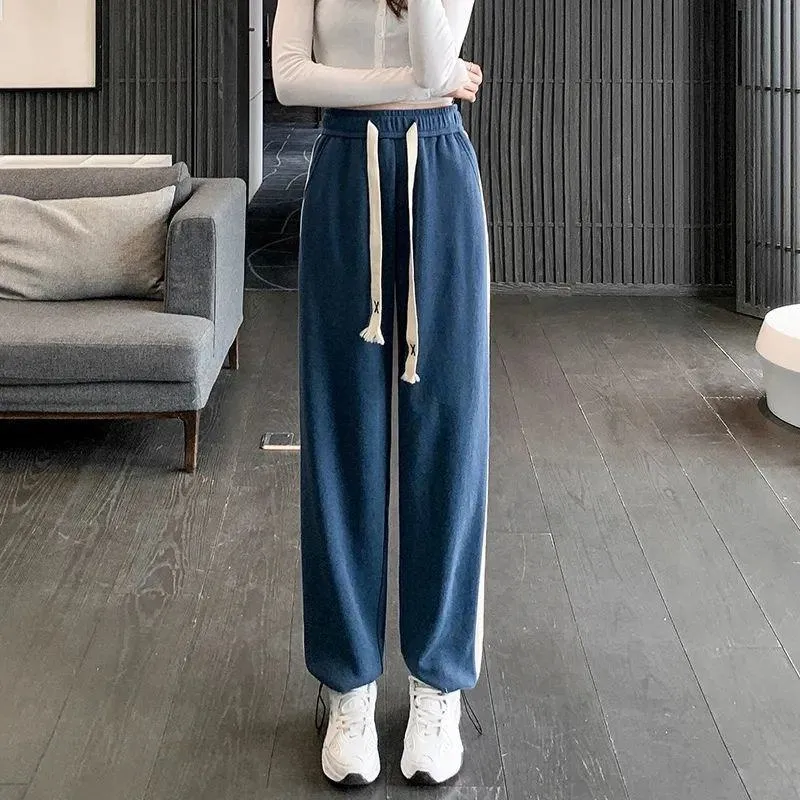 Casual Plus Sports Plus Velvet Loose Fit Sweatpants