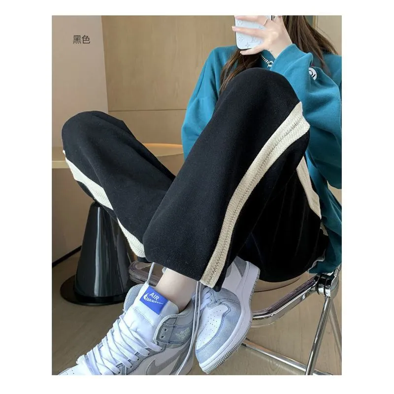 Casual Plus Sports Plus Velvet Loose Fit Sweatpants