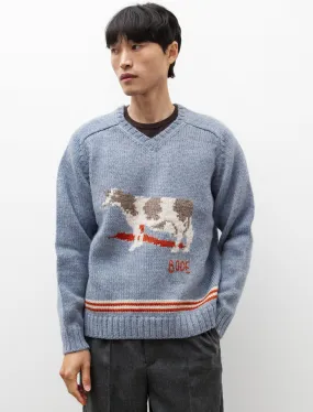 Cattle Sweater Blue