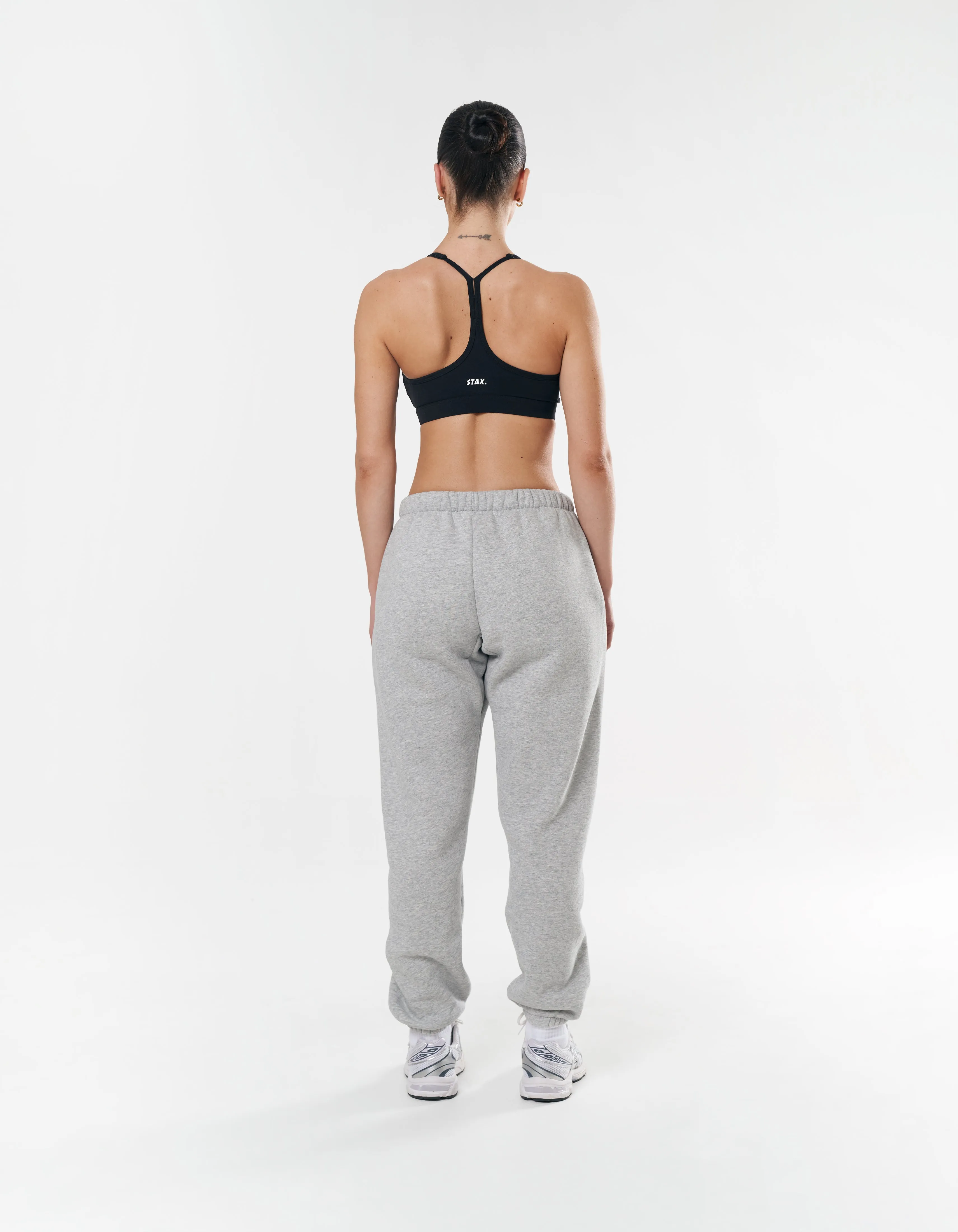 Classic Cuffed Jogger - Dark Grey/Pink