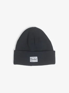 Controlled Damage Knit Beanie - Black