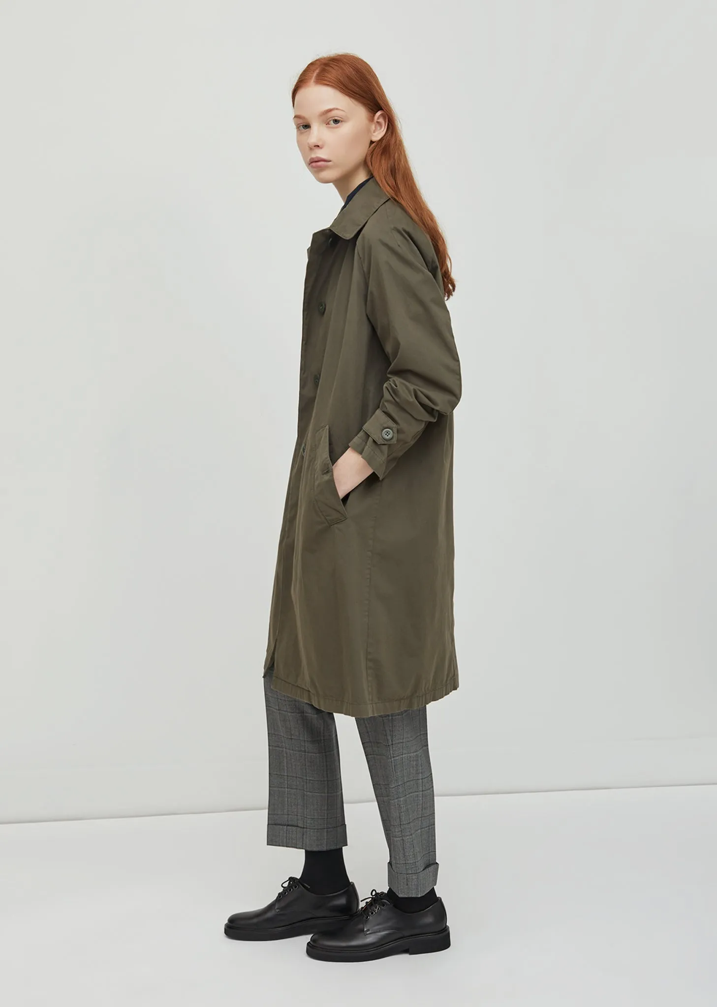 Cotton Drill Trench Coat