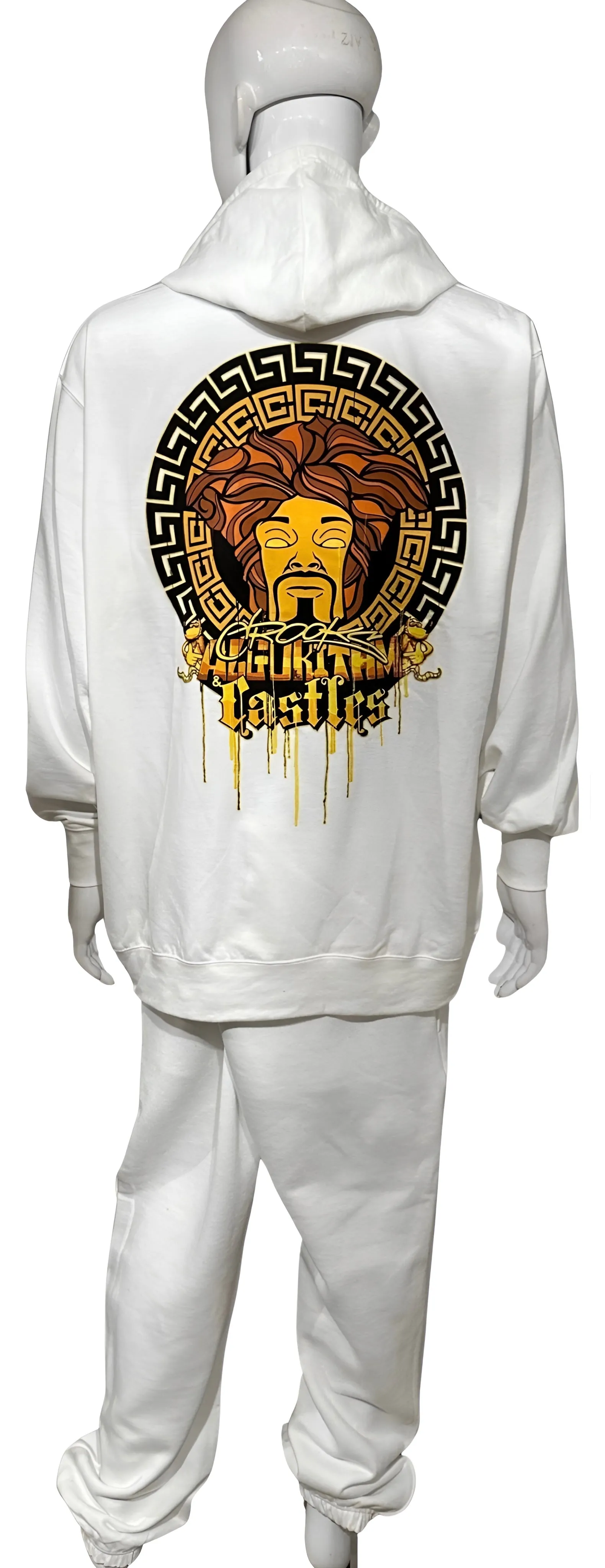 ^CROOKS & CASTLES^ (WHITE) ~SNOOP DOGG~ JOGGER SWEATSUITS FOR MEN