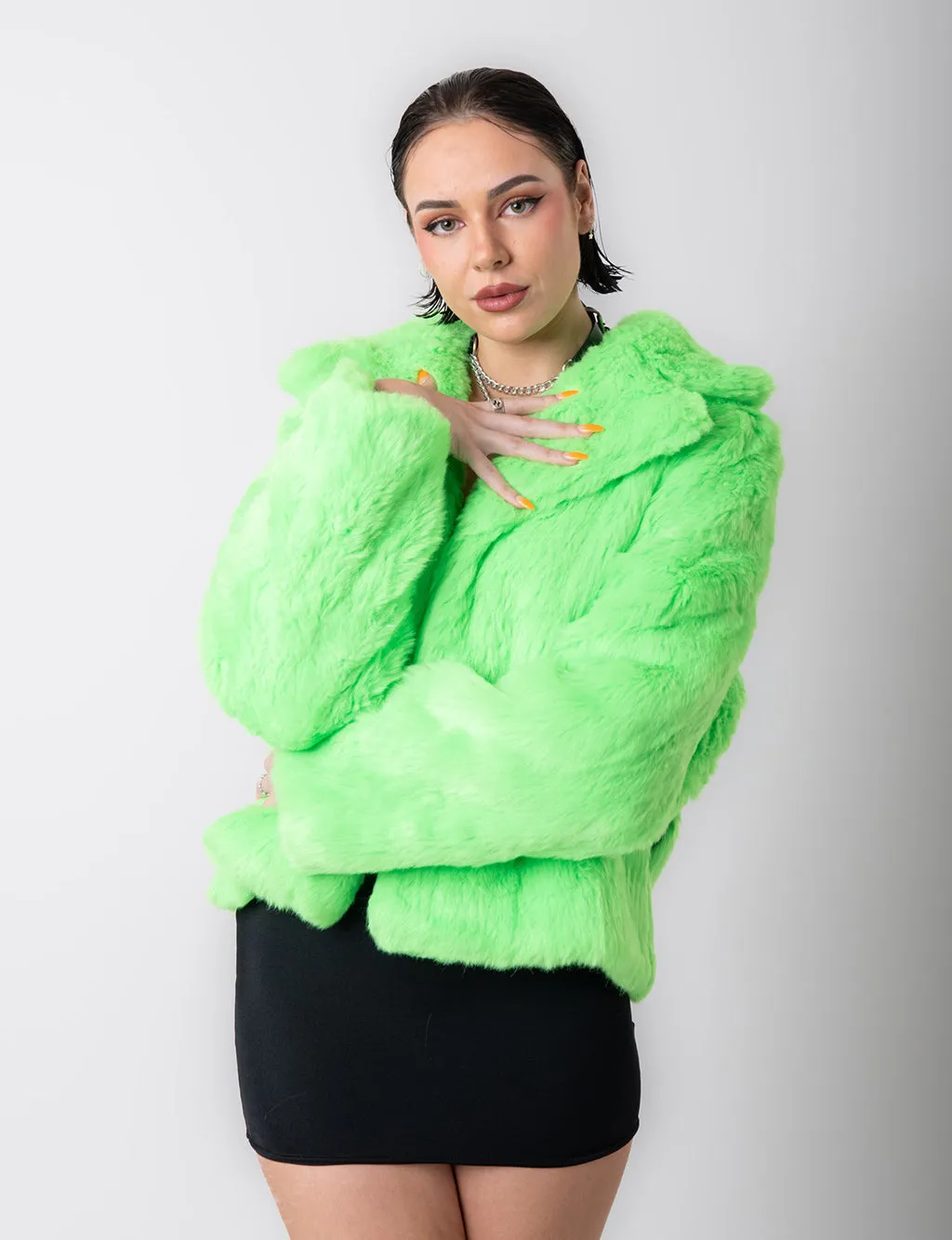 CUSTOM FAUX FUR JACKET 2.0 - CROPPED ✰ MADE 4 U ✰